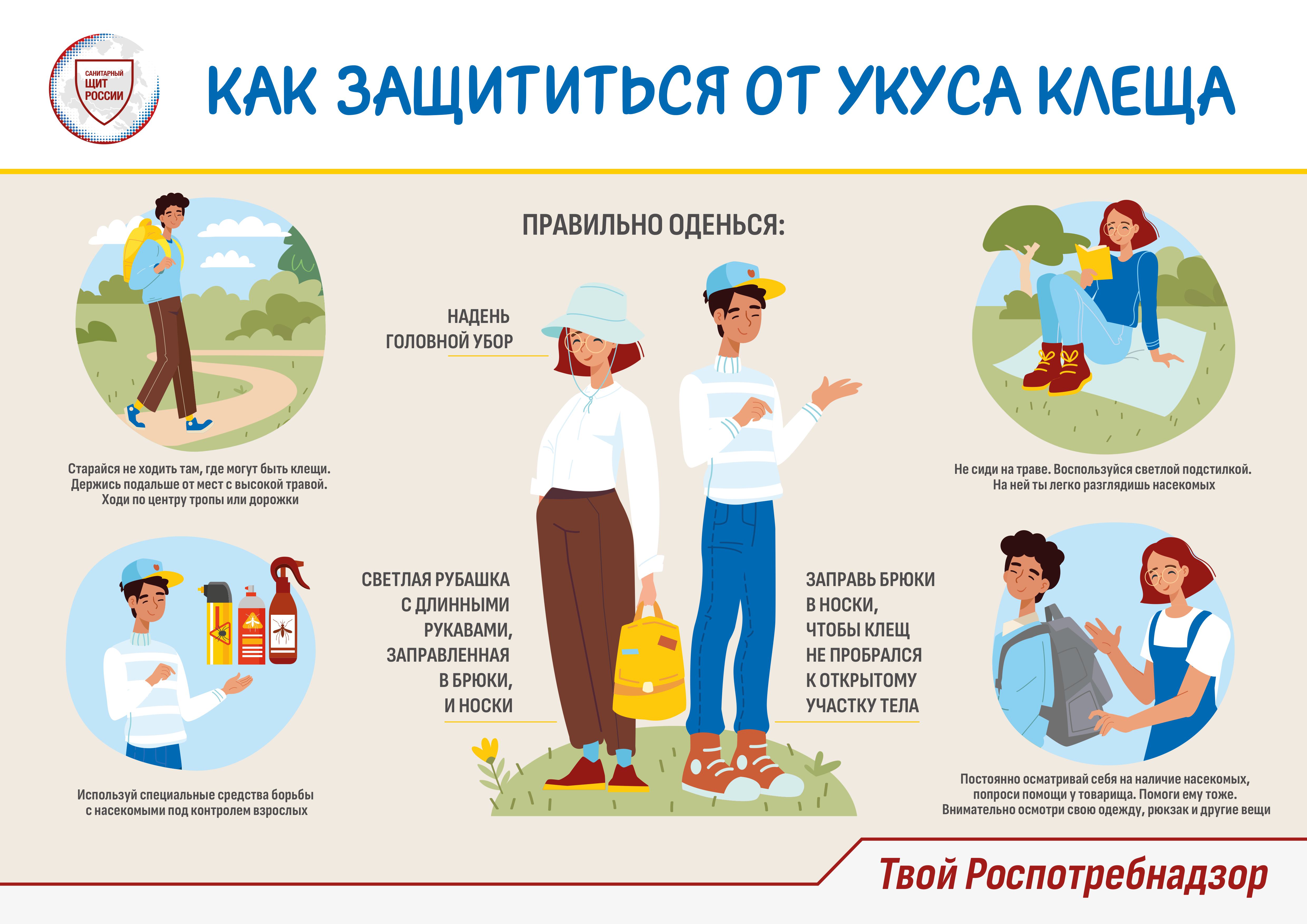 Как защититься от укуса клеща.