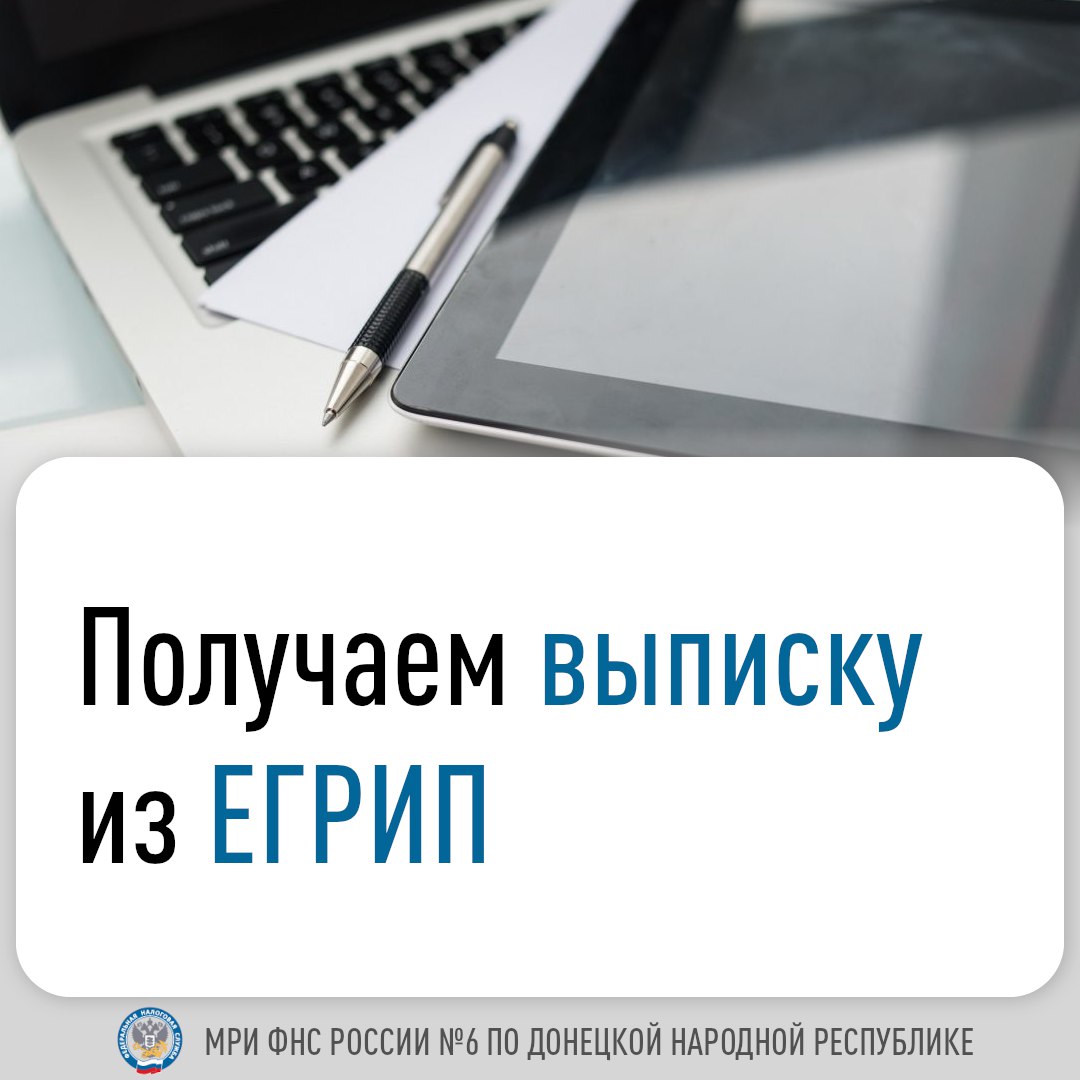 Получаем выписку из ЕГРИП.
