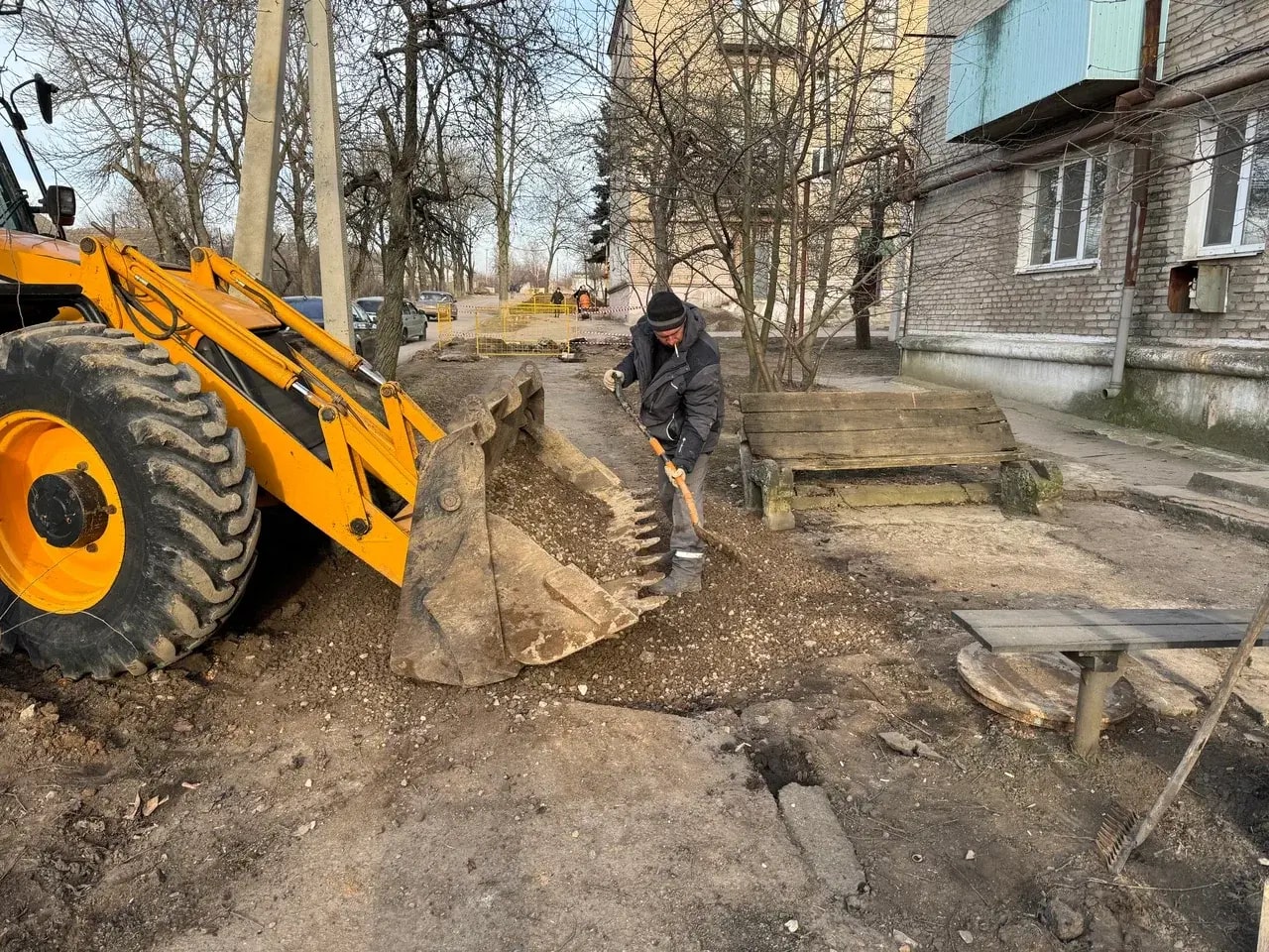 Владимирская область продолжает строительство водопровода в Докучаевске.