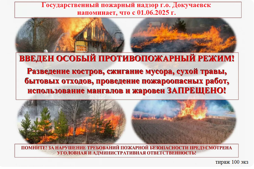 Введен особый противопожарный режим!.