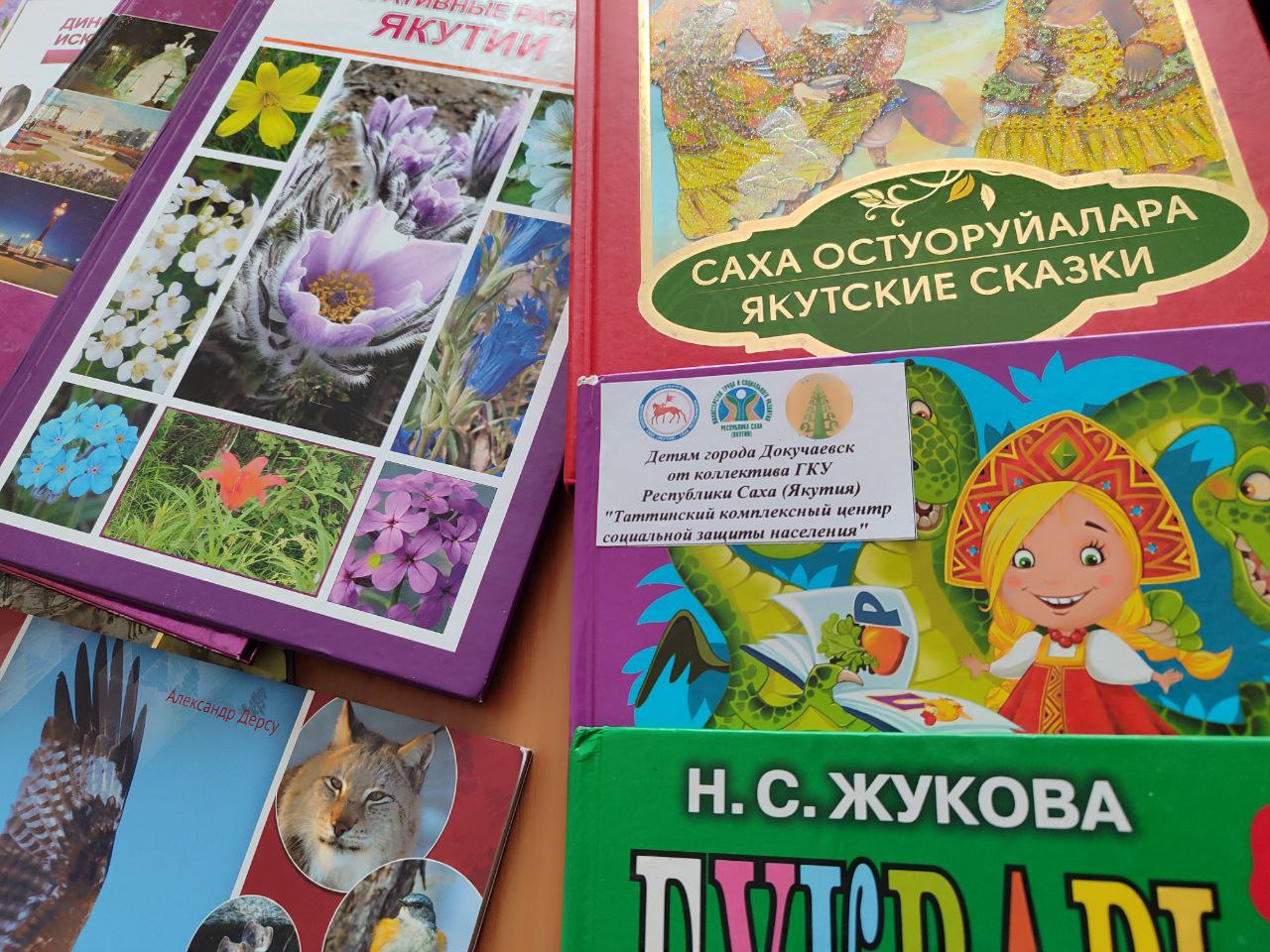 Детские сады и школы Докучаевска получили книги из Якутии .