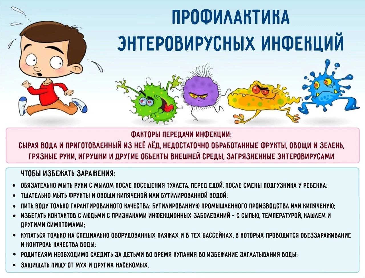Профилактика энтеровирусных инфекций.