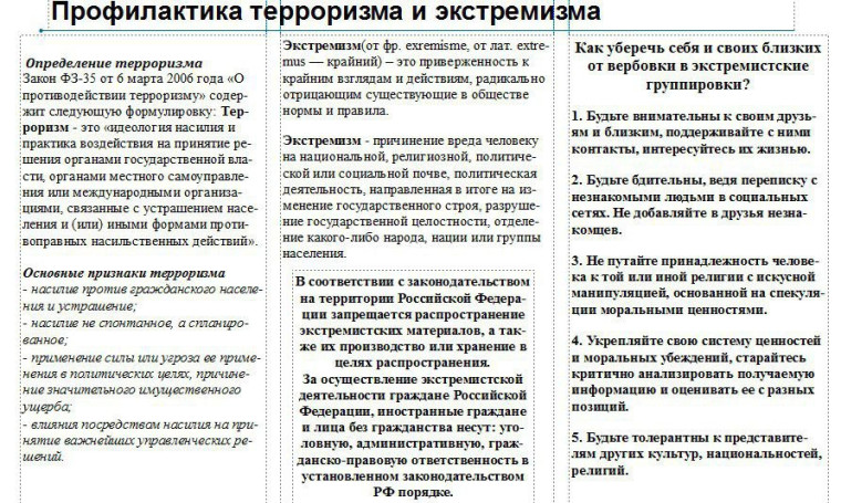 Профилактика терроризма и экстремизма. Профилактика терроризма и экстремизма.